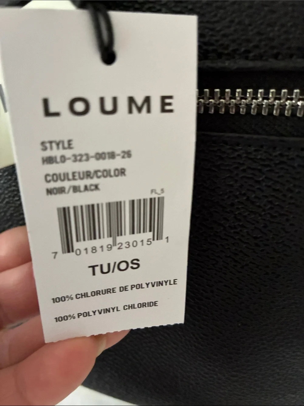 LOUME Black Backpack